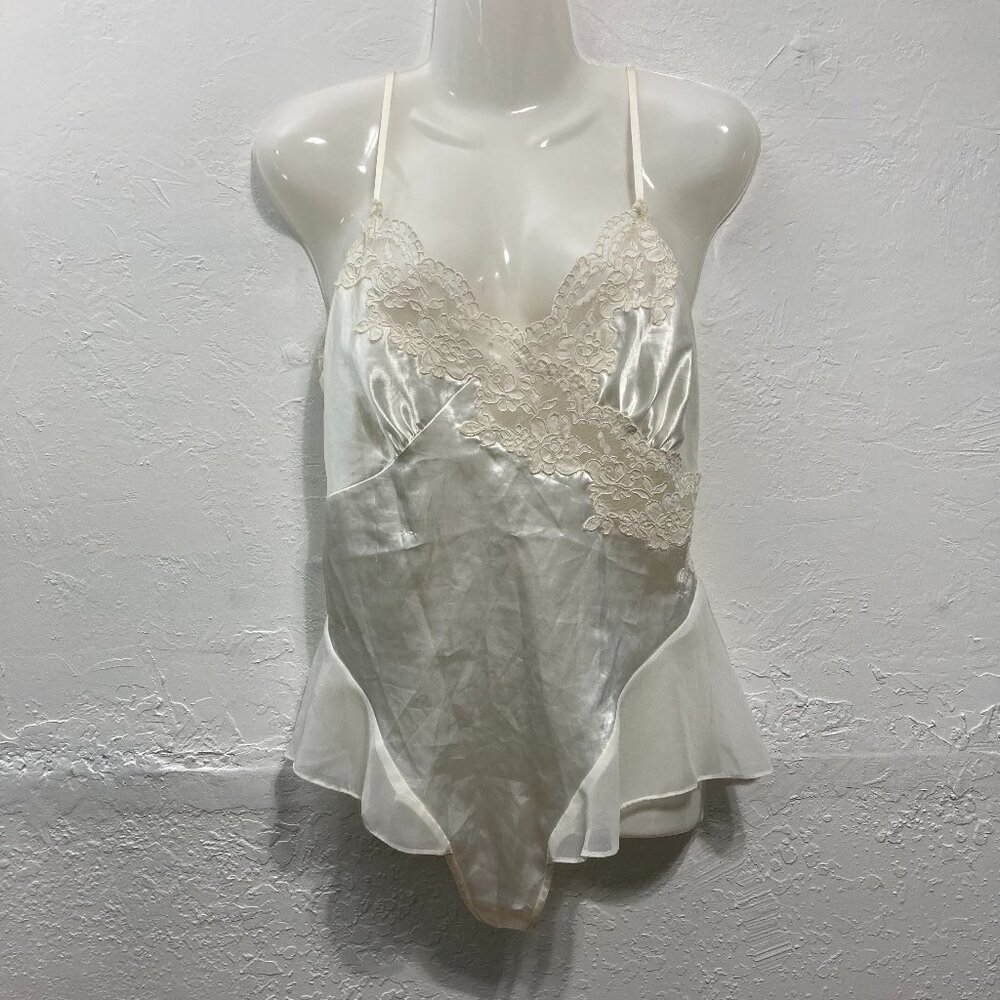 Seductive Wear By Cinema Etoile Sheer Babydoll Bodysuit Nightie Fairy Lace M